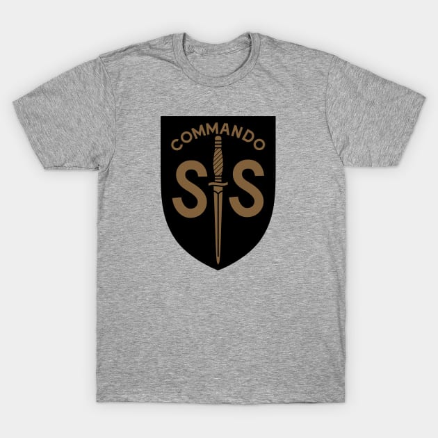 WW2 British Army No2 Commando SAS Badge T-Shirt by GRIM GENT